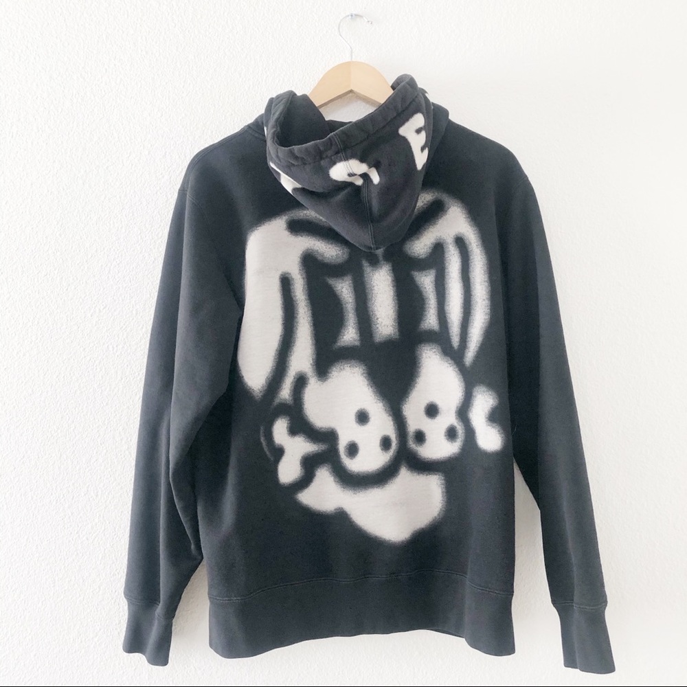 Supreme Black Dog Print Bag Hoodie Jacket